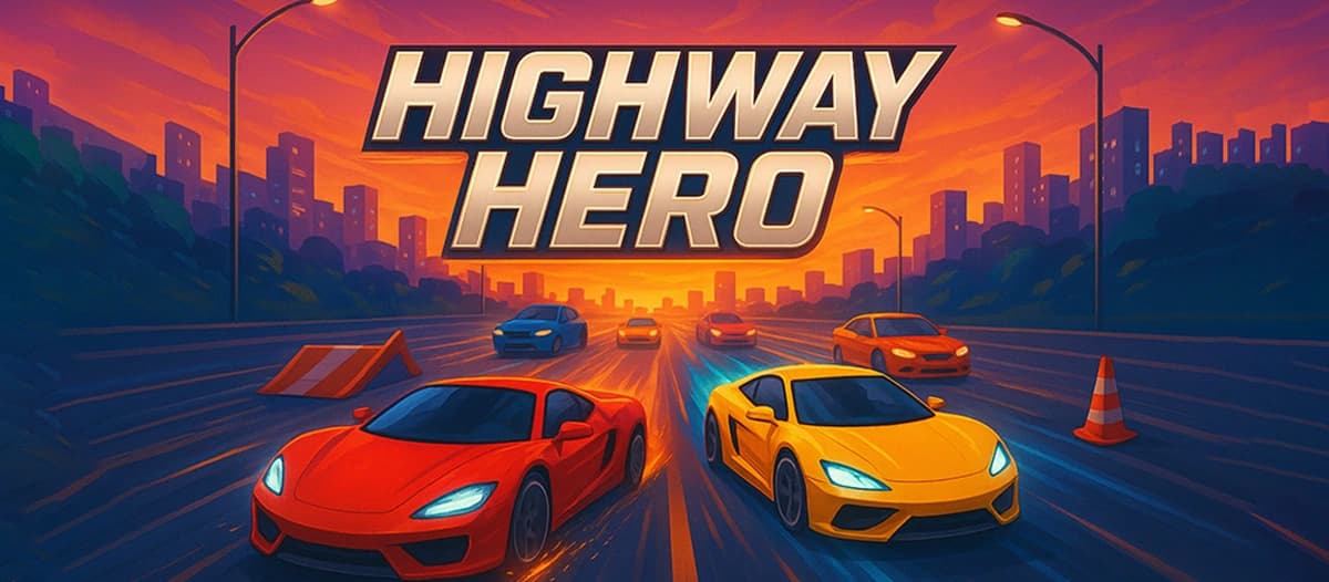 Highway Hero Racing game banner